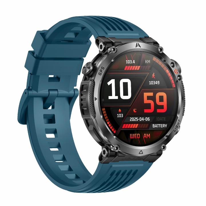 HT42 1.7 inch GPS Sports Smart Watch Supports Bluetooth Call / Heart Rate / Sleep Monitoring(Blue)