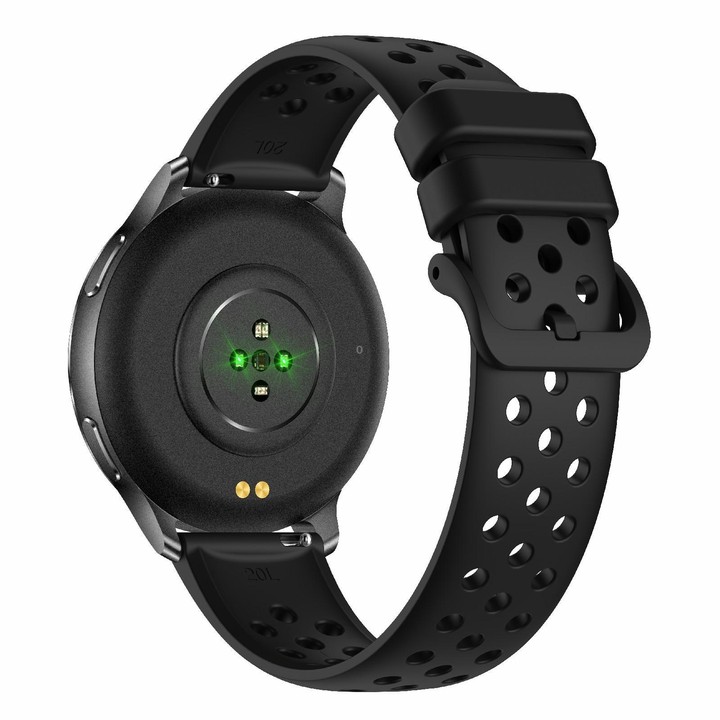 HT43 1.32 inch GPS Ultra-thin Sports Smart Watch Supports Bluetooth Call / Heart Rate / Sleep Monitoring(Black)