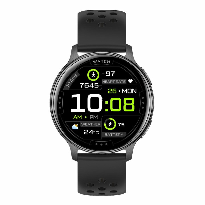 HT43 1.32 inch GPS Ultra-thin Sports Smart Watch Supports Bluetooth Call / Heart Rate / Sleep Monitoring(Black)