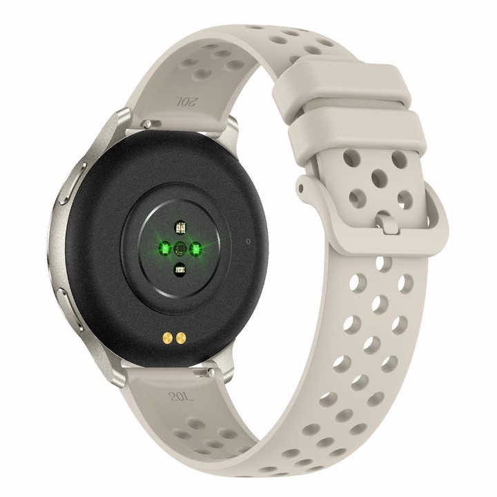 HT43 1.32 inch GPS Ultra-thin Sports Smart Watch Supports Bluetooth Call / Heart Rate / Sleep Monitoring(Champagne Gold)