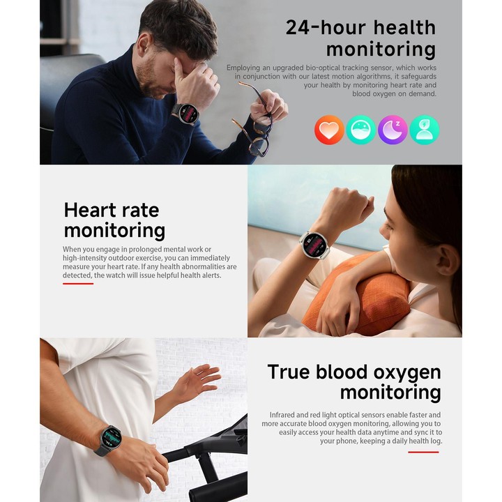 HT43 1.32 inch GPS Ultra-thin Sports Smart Watch Supports Bluetooth Call / Heart Rate / Sleep Monitoring(Champagne Gold)