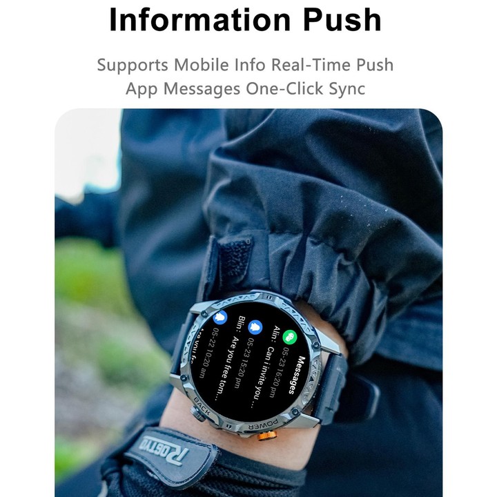 YK16 1.7 inch Sports Smart Watch Supports Heart Rate / Sleep Monitoring(Black)