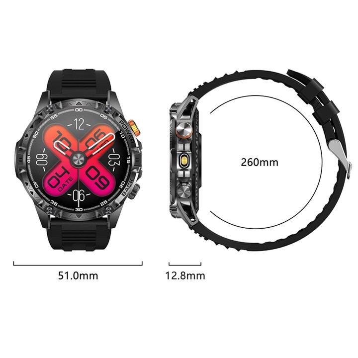 YK16 1.7 inch Sports Smart Watch Supports Heart Rate / Sleep Monitoring(Orange)