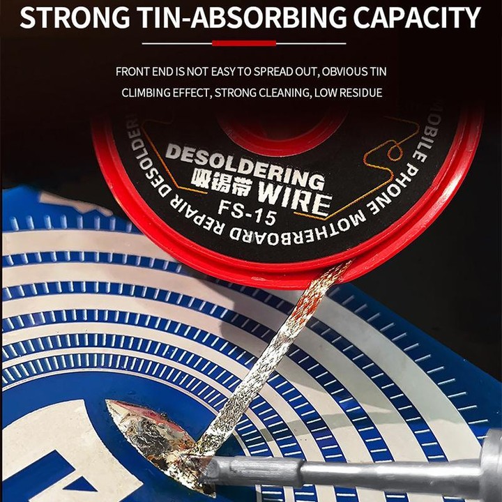 JTX FS-15 1.5M 2.0mm Desoldering Wire Set