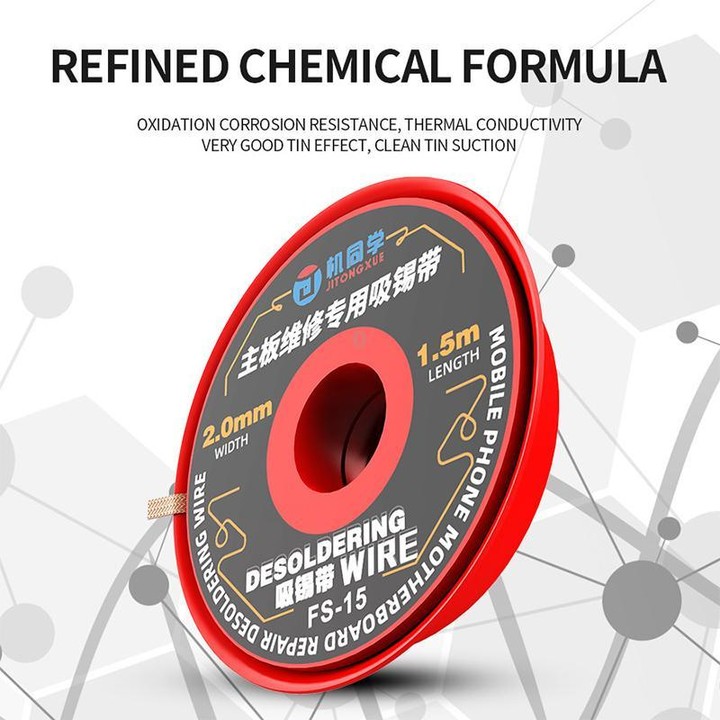 JTX FS-15 1.5M 2.0mm Desoldering Wire Set