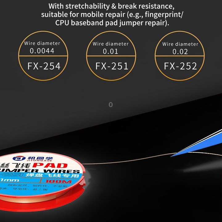 JTX FX Series Special-Purpose Jumper Wire, Model:FX-252 0.02mm