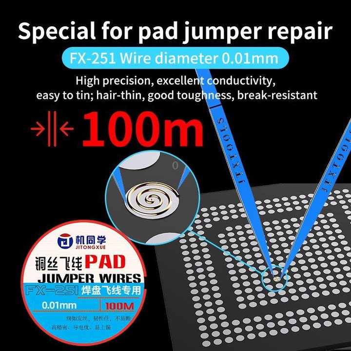 JTX FX Series Special-Purpose Jumper Wire, Model:FX-254 0.0044mm
