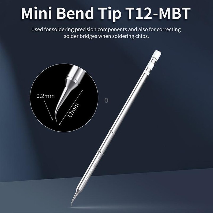 JTX T12 Series Soldering Iron Tips, Model:T12-BK