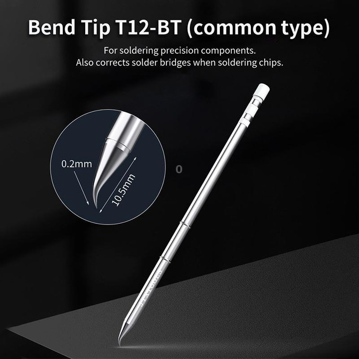 JTX T12 Series Soldering Iron Tips, Model:T12-BT
