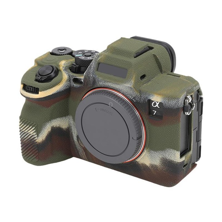 For Sony Alpha 7 V / ILCE-7M5 Litchi Texture Soft Silicone Protective Case(Camouflage)