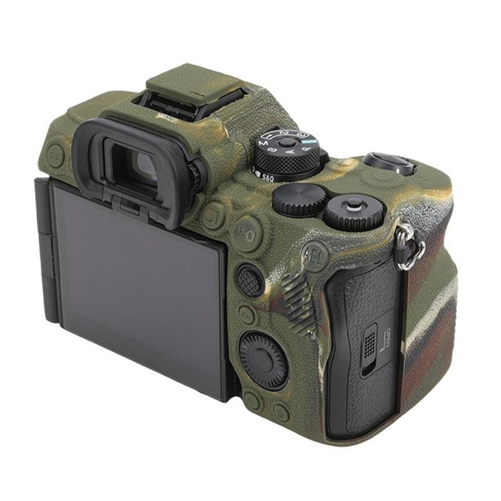 For Sony Alpha 7 V / ILCE-7M5 Litchi Texture Soft Silicone Protective Case(Camouflage)
