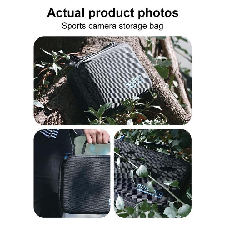 RUIGPRO DIY Multifunctional Digital Storage Bag Handbag, Size:24 x 16.5 x 7.5cm(Black)