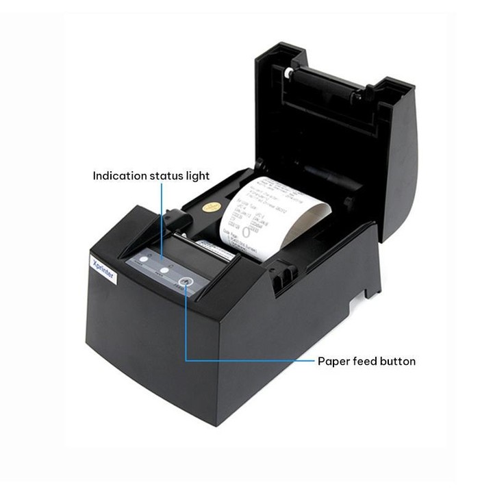 Xprinter XP-58IIIK 58mm Thermal Receipt Printer, Interface:Parallel Port(UK Plug)