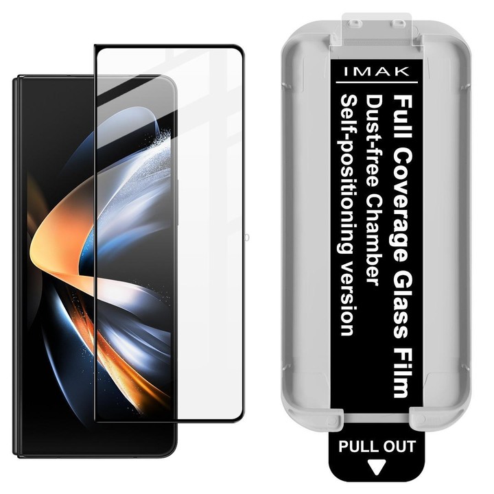 For Samsung Galaxy Z Fold4 5G imak Dust-free Chamber Locator Full Coverage Tempered Glass Film