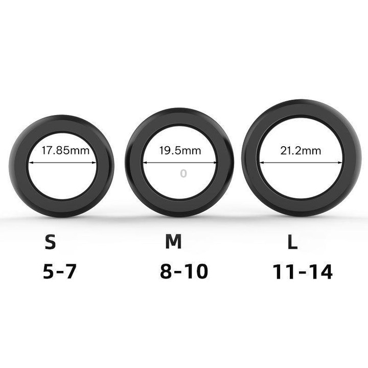 xDfind For Ultrahuman Ring AIR Smart Ring Silicone Cover, Size:S(Black)