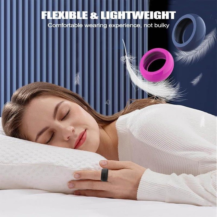 xDfind For Ultrahuman Ring AIR Smart Ring Silicone Cover, Size:M(Rose Pink)