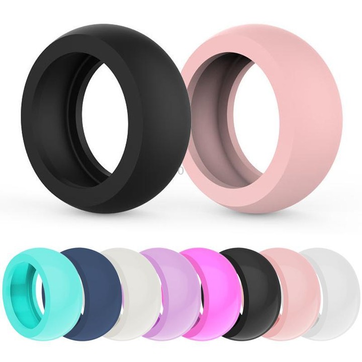xDfind For Ultrahuman Ring AIR Smart Ring Silicone Cover, Size:L(Rose Pink)