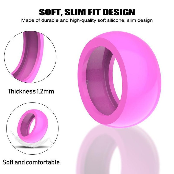 xDfind For Ultrahuman Ring AIR Smart Ring Silicone Cover, Size:L(Transparent)