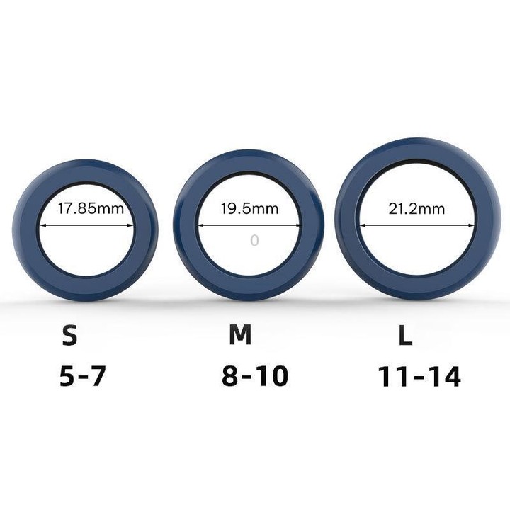 xDfind For Ultrahuman Ring AIR Smart Ring Silicone Cover, Size:L(Midnight Blue)