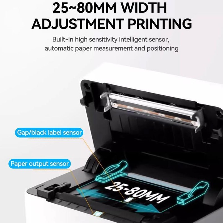 Xprinter XP-D362 80mm Computer Version Thermal Label Printer(UK Plug)
