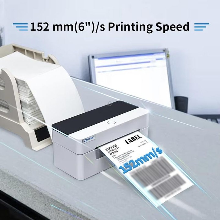 Xprinter XP-D463B 108mm Computer & Phone Version Thermal Label Printer(UK Plug)
