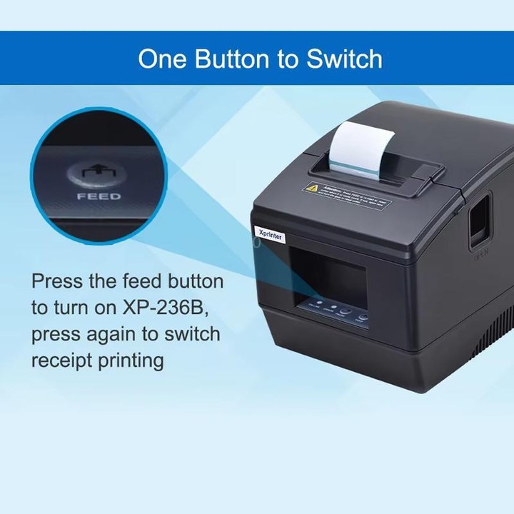 Xprinter XP-236BL 58mm Computer Version Thermal Barcode Label Printer(US Plug)