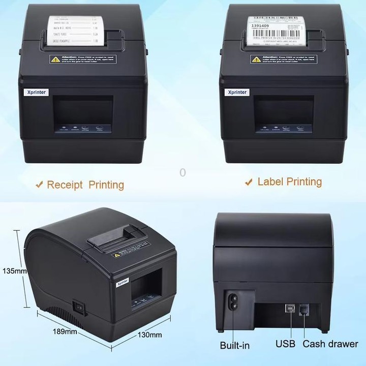 Xprinter XP-236BT 48mm Computer & Phone Version Bluetooth Thermal Barcode Label Printer(UK Plug)