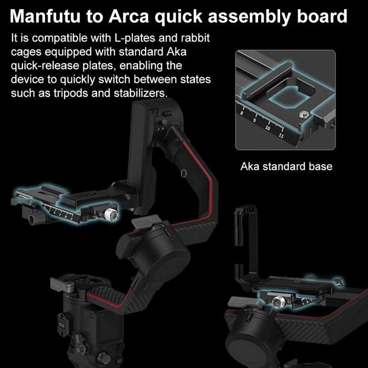 For DJI RS3 mini SmallRig Gimbal Mount Extended Vertical Arm