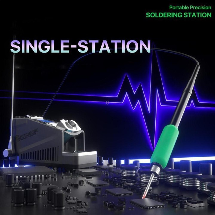 MECHANIC X60 Pro Portable Precision Soldering Station Compatible with 115 / 210 Soldering Handles, Plug:EU Plug