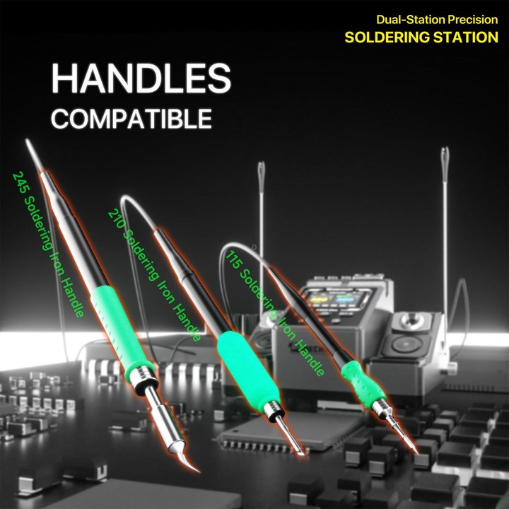 MECHANIC X200 Max Pen-Style Smart Temperature-Adjustable Dual-Station Precision Soldering Station, Plug:EU Plug