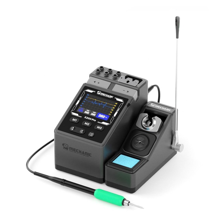 MECHANIC X200 Pro Pen-Style Smart Temperature-Adjustable Soldering Station, Plug:EU Plug
