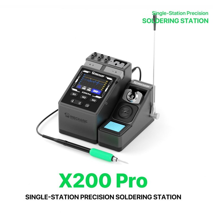MECHANIC X200 Pro Pen-Style Smart Temperature-Adjustable Soldering Station, Plug:US Plug