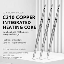 MaAnt C210 H Series Universal Copper Integrated Soldering Iron Tips for 210 / T26 Soldering Station, Model:018H