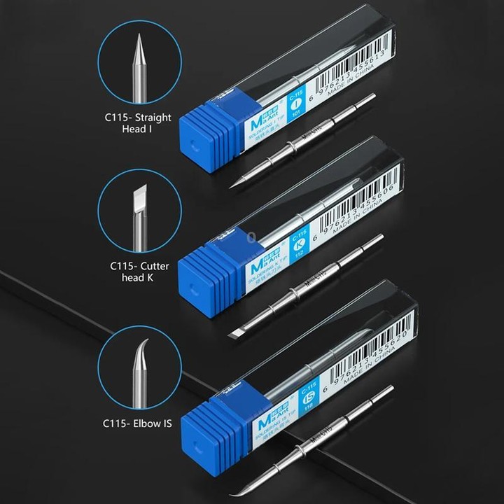 MaAnt C-115 Series Efficient Heat Conduction Lead-free Soldering Iron Tips for T210 / T26 Handles, Model:IS 118