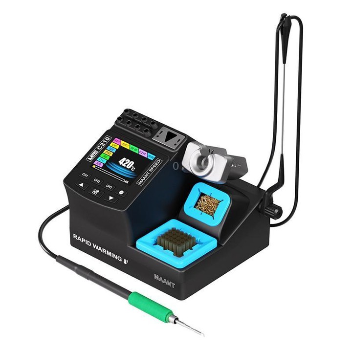 MaAnt 200W Precision Digital Display Welding Station, Model:C210(UK Plug)