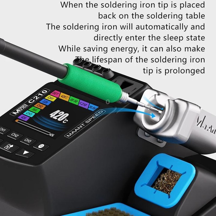 MaAnt 200W Precision Digital Display Welding Station, Model:C245(US Plug)