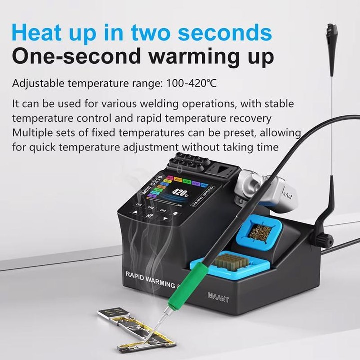 MaAnt 200W Precision Digital Display Welding Station, Model:C245(EU Plug)