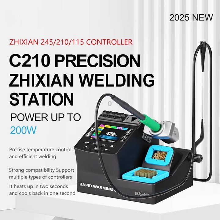 MaAnt 200W Precision Digital Display Welding Station, Model:C245(UK Plug)