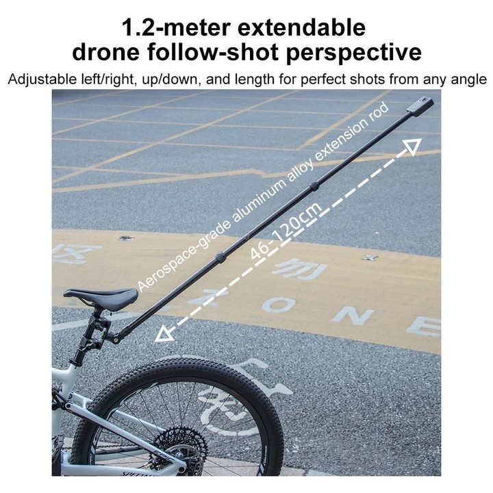 Universal Action Camera Bicycle Handlebar Double-Crab Clamp With Adapter & Screw(Black)