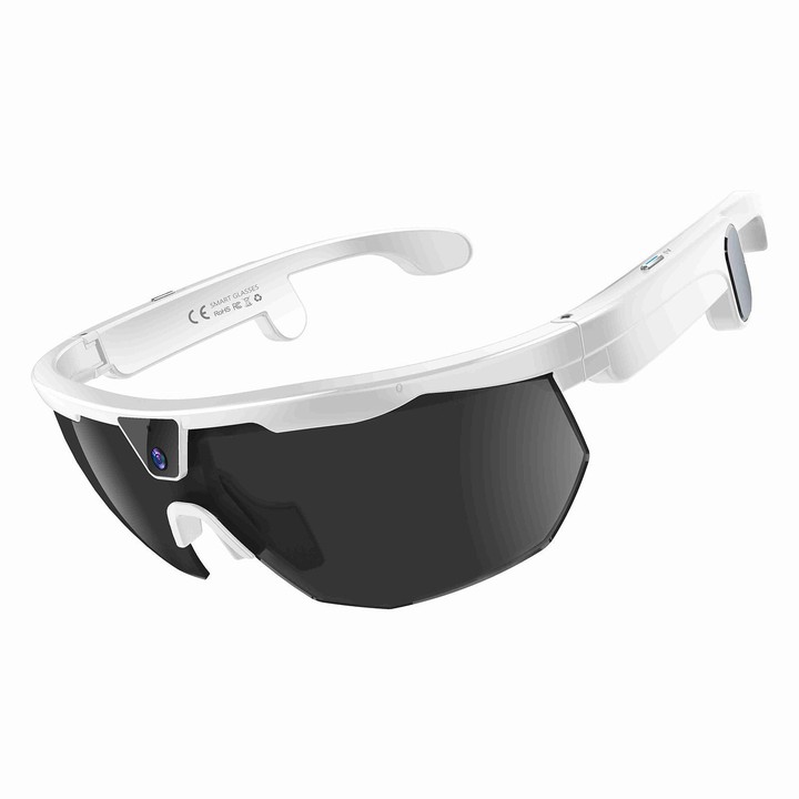 W640 8MP Cycling Smart AI Sports Glasses, Six-axis Image Stabilization, Wi-Fi, Touch Control, Dual Mic Noise Reduction, AI Trans