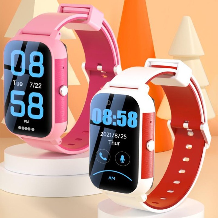 FA96 1.57-inch Screen 4G Network GPS Tracking Kids Smart Watch(Black Red)