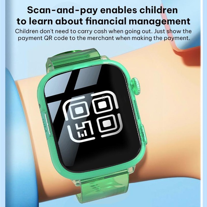 FA100 1.83-inch Screen 4G Network GPS Tracking Kids Smart Watch with Flashing Light(Green)