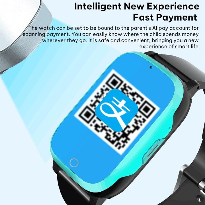 FA83 1.69-inch Screen 4G Network GPS Tracking Kids Smart Watch, Model:American Version(Black)