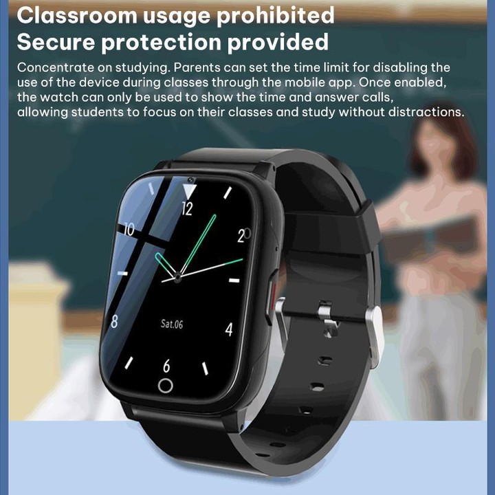 FA83 1.69-inch Screen 4G Network GPS Tracking Kids Smart Watch, Model:American Version(Green)