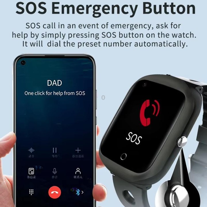 FA66S 1.3-inch Screen 4G Network GPS Tracking Elderly Smart Watch Support Heart Rate / Blood Pressure Monitoring, Model:Eurasia-