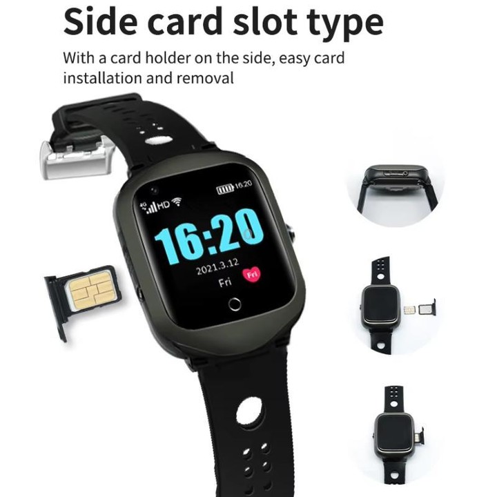 FA66S 1.3-inch Screen 4G Network GPS Tracking Elderly Smart Watch Support Heart Rate / Blood Pressure Monitoring, Model:Eurasia-