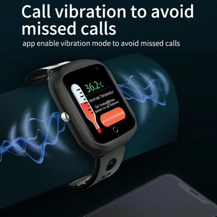 FA66S 1.3-inch Screen 4G Network GPS Tracking Elderly Smart Watch Support Heart Rate / Blood Pressure Monitoring, Model:American