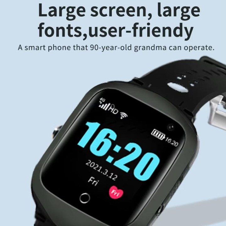 FA66S 1.3-inch Screen 4G Network GPS Tracking Elderly Smart Watch Support Heart Rate / Blood Pressure Monitoring, Model:American