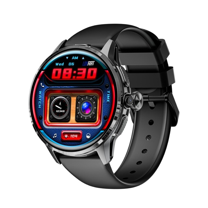 LOKMAT APPLLP 3 4G Smart Watch, 1.6 inch SC8541E Quad Core, 3GB+32GB, Android 8.1, GPS, Heart Rate(Black)