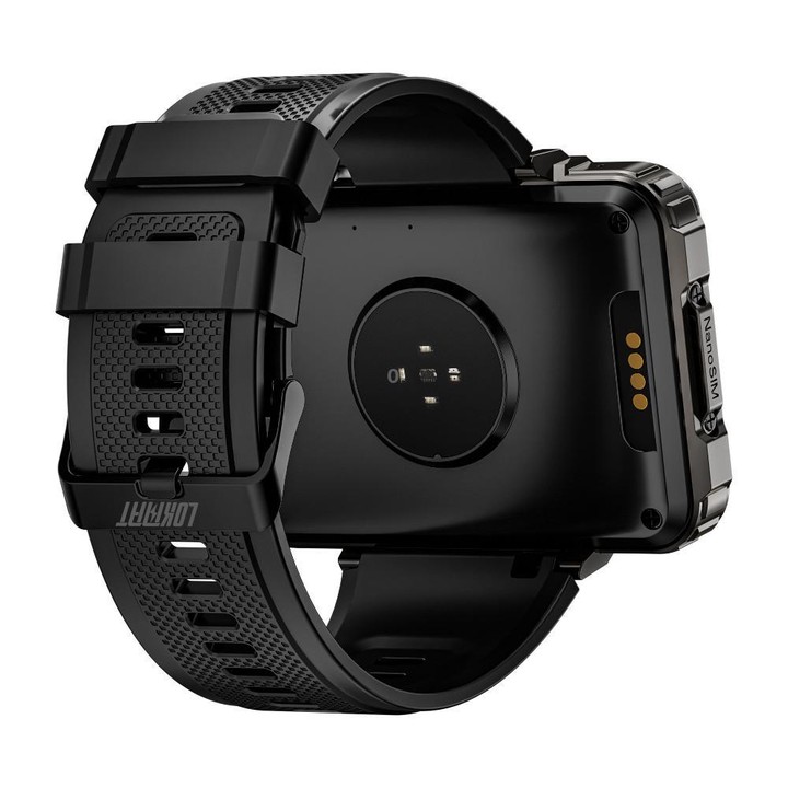 LOKMAT APPLLP 5 Max 4G Smart Watch, 4GB+64GB, 2.4 inch MT6762 + PAR2822 Octa Core, Android 10.7, Heart Rate, Video Call(Black)